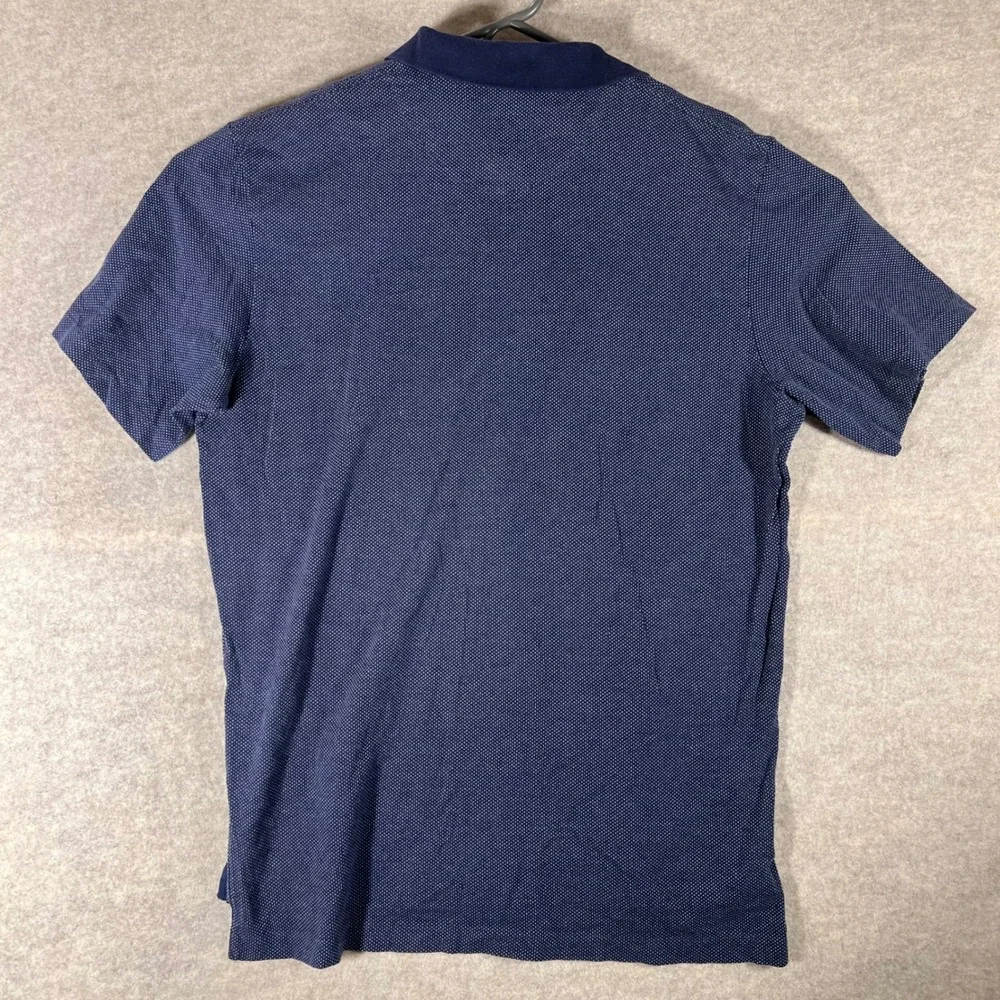 Polo by Ralph‎ Lauren Mens Polo Shirt Blue Dotted Cotton Casual Top